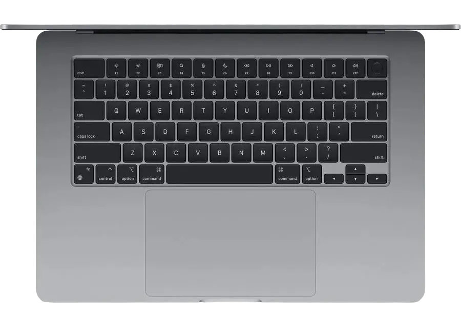 Laptop 15,3" Apple MacBook Air A3114, Space Grey, M3 cu procesor cu 8 nuclee și procesor grafic cu 10 nuclee, 24GB/512GB, macOS Sequoia