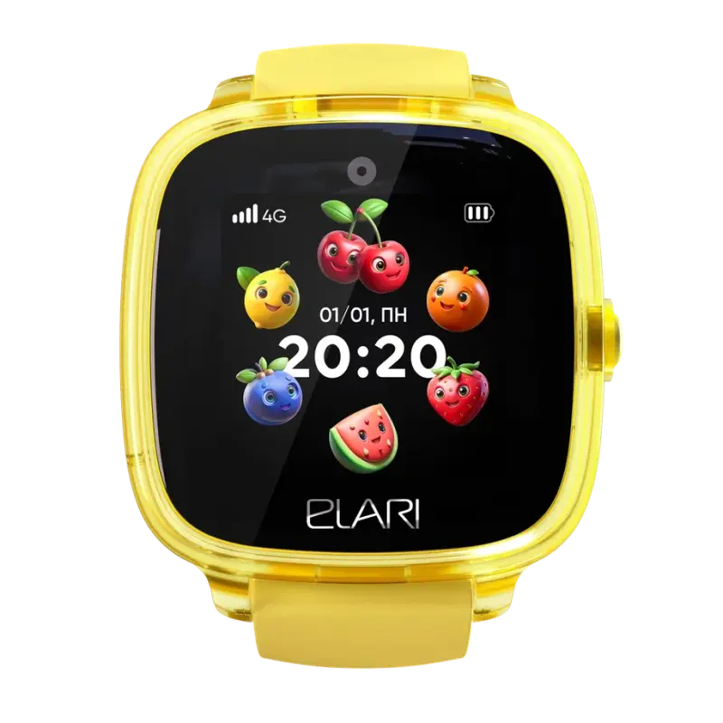 Ceasuri de copii Elari KidPhone Fresh 4G, 35mm, Galben