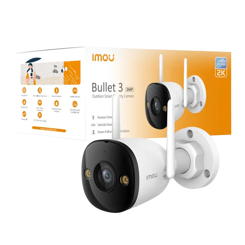 Camera de supraveghere IMOU Bullet 3 3MP, Alb