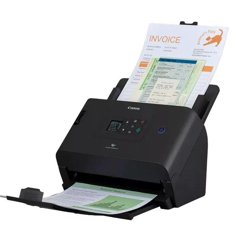 Потоковый Сканер Canon imageFORMULA DR-S250N, A4, Чёрный