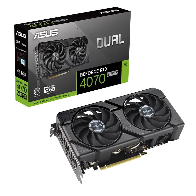 Cumpara  Carduri video - Placă video ASUS DUAL-RTX4070S-12G-EVO, 12GB ..