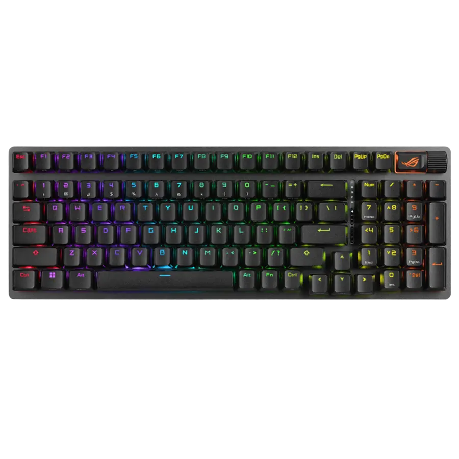 Клавиатура ASUS ROG Strix Scope II 96, Проводное / беспроводное, Чёрный