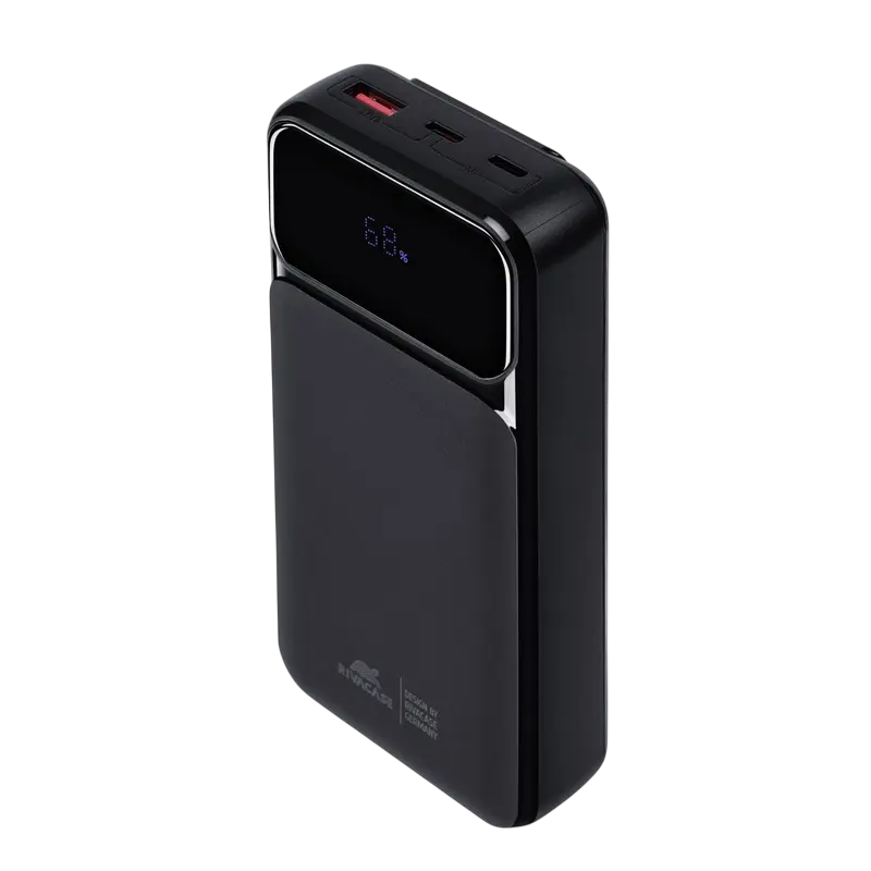 Încărcător portabil Rivacase VA2221, 20000mAh, Negru