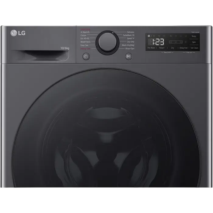 Mașină de spălat și uscat LG F4DR510S2M, 10kg, Gri