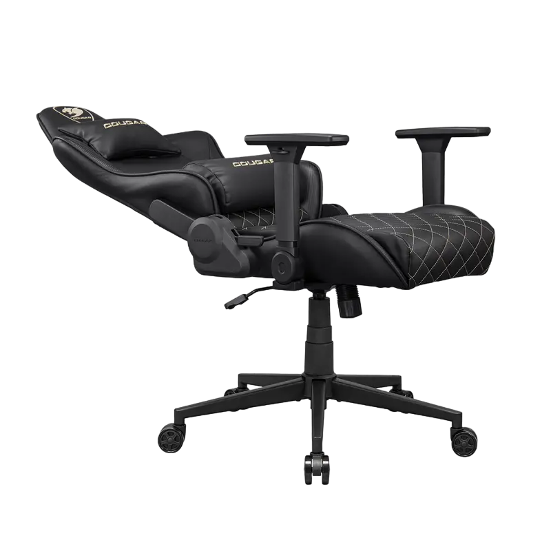 Игровое кресло Cougar Armor One V2 Gold, ПВХ Кожа, Черный | Золотистый