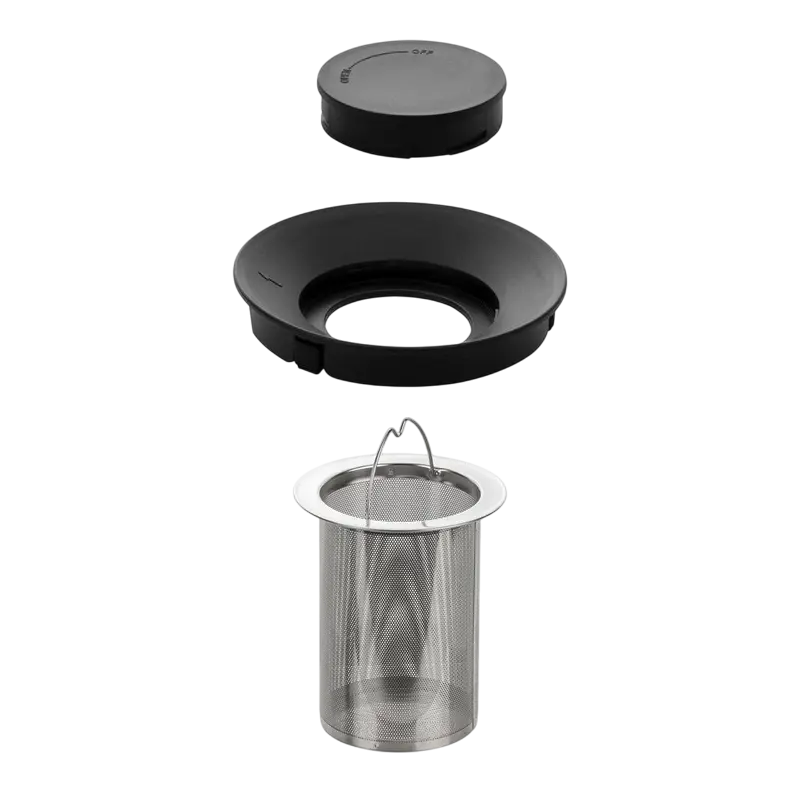Ceainic cu infuzor RESTO 90516, 1L, Negru