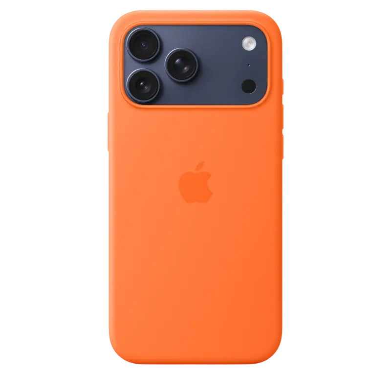 Husă Apple iPhone 17 Pro Max Silicone Case with MagSafe, Portocaliu