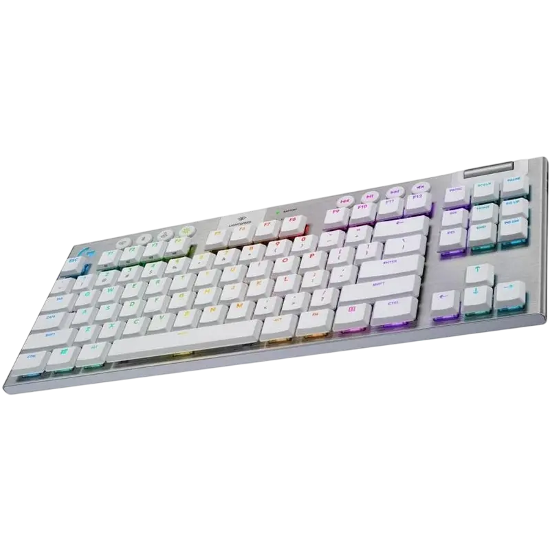 Tastatur Logitech G915 X Lightspeed TKL, Fără fir, Alb