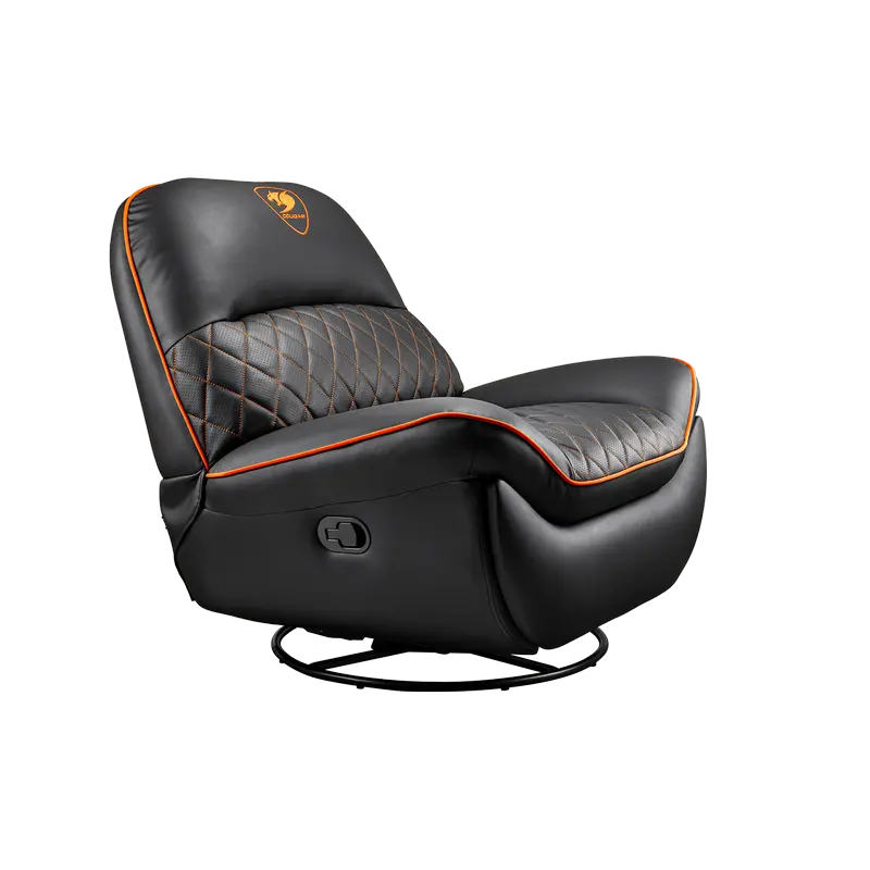 Scaun Gaming Cougar Overlord, PU Piele, Negru | Portocaliu