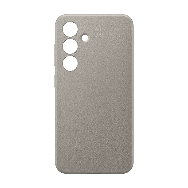 Husa Samsung Vegan Leather Case Galaxy S24, Gri-maro