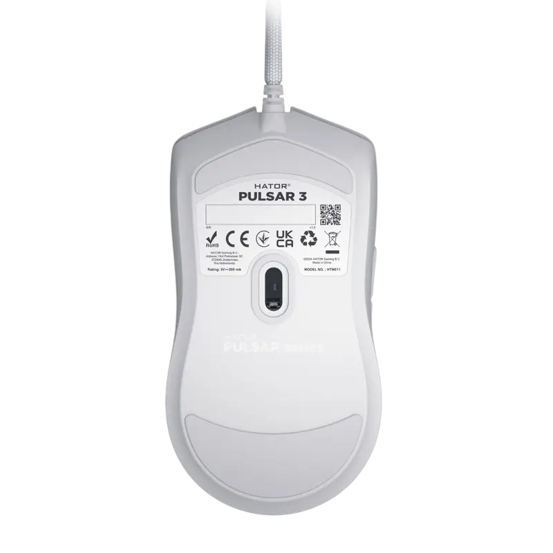 Gaming Mouse HATOR Pulsar 3, Alb