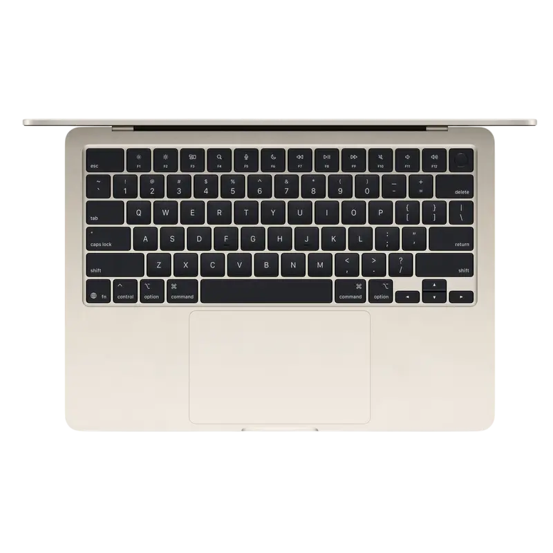 Laptop 15,3" Apple MacBook Air A3241, Starlight, M4 with 10-core CPU and 10-core GPU, 24GB/512GB, macOS Sequoia
