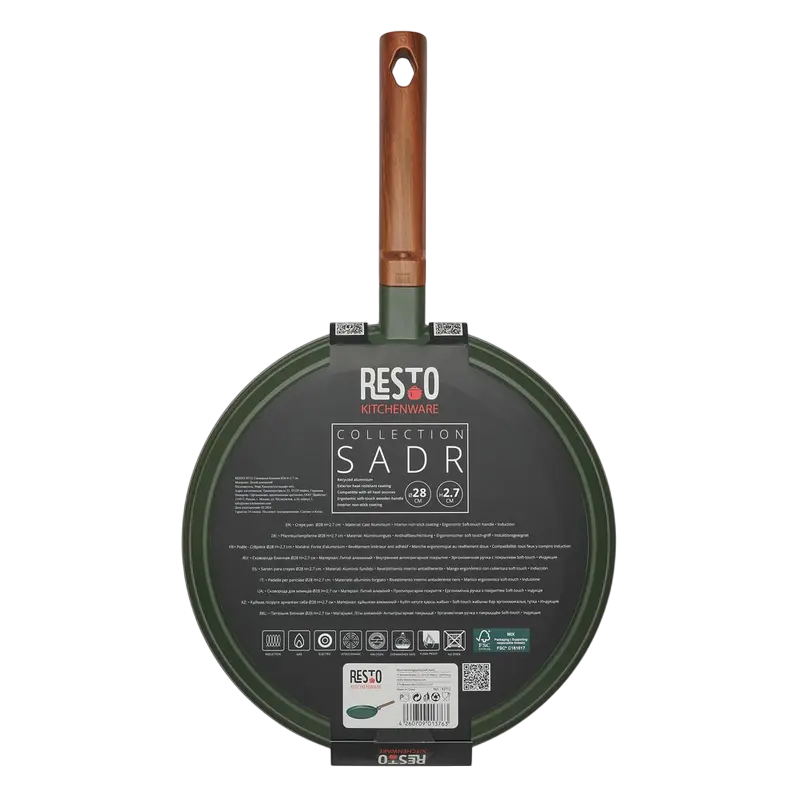 Tigaie pentru clătite RESTO 93712, 28cm, Verde