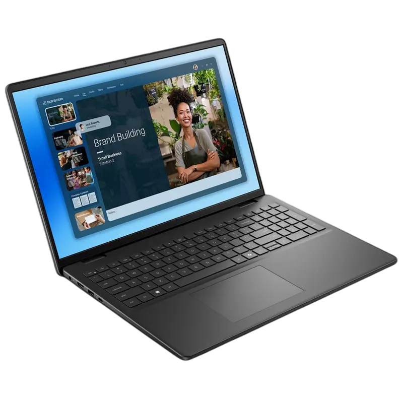 Laptop Business 16" DELL 16 DC16250, Negru Carbon, Intel Core 7 150U, 16GB/1024GB, Linux Ubuntu