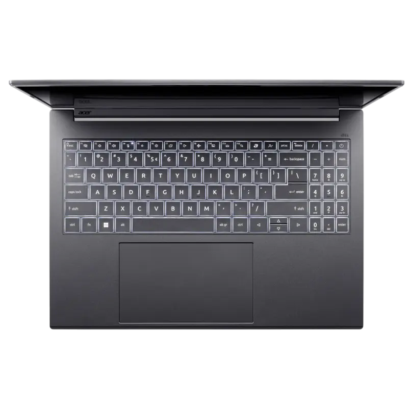 Ноутбук 16" Acer Aspire 16 AI OLED A16-61M, Steel Gray, AMD Ryzen AI 7 350, 32Гб/1024Гб, Linux eShell