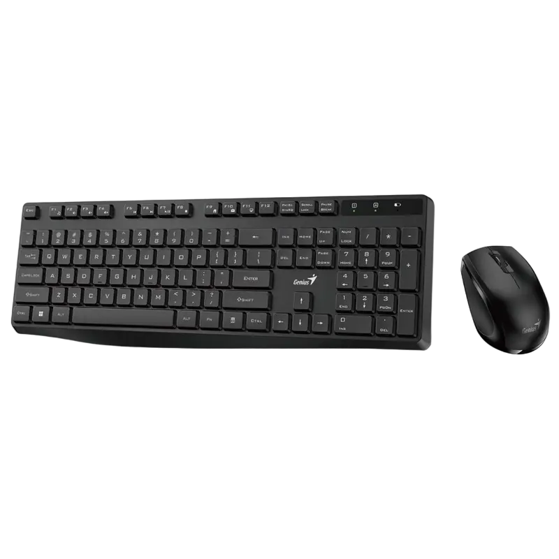 Set Tastatură + Mouse Genius KM-8206S, Fără fir, Negru