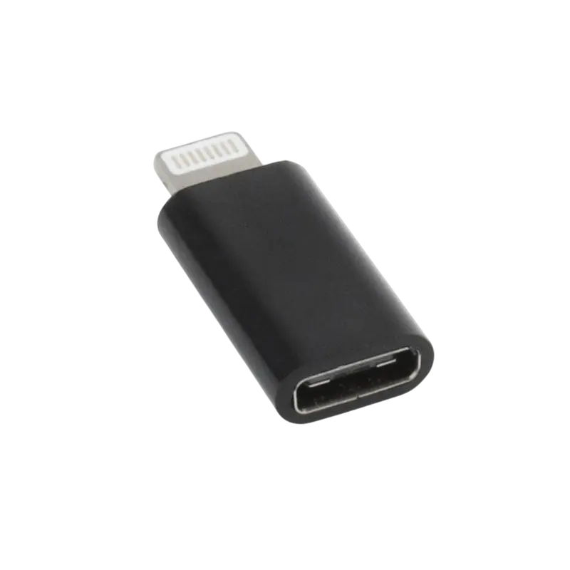 Аудио адаптер Cablexpert A-USB-CF8PM-01, Lightning - USB Type-C, Черный