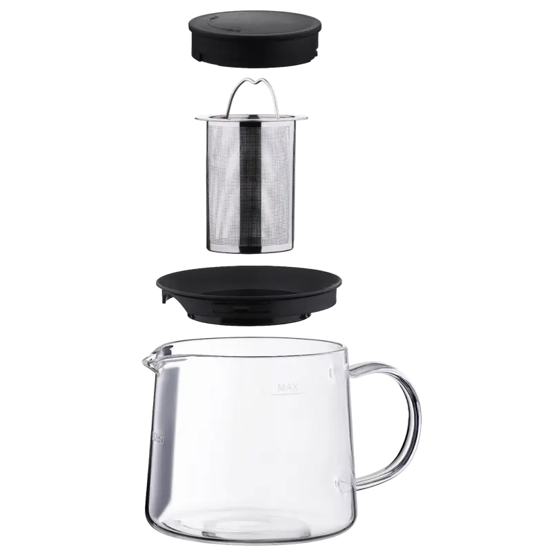 Cana de ceai Ardesto AR0710FP, 1l, Transparentă