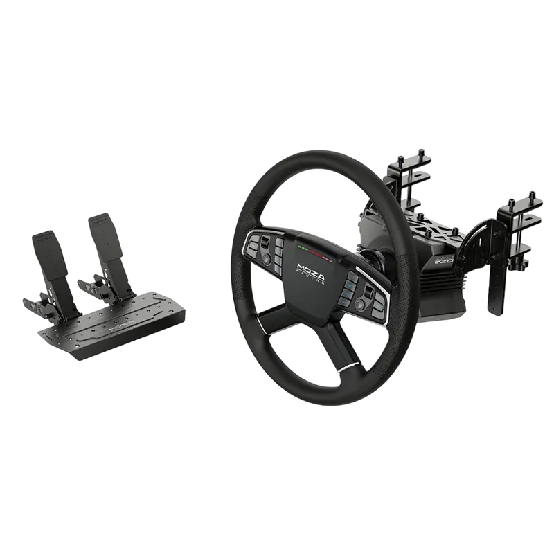 Volan Gaming MOZA Trucking Bundle, Negru
