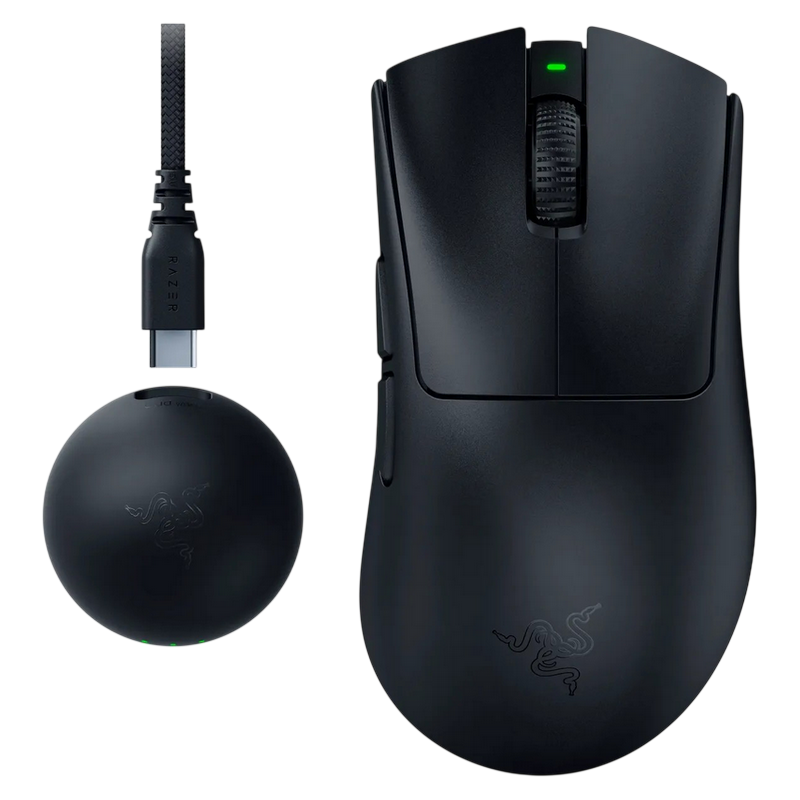 Игровая мышь Razer DeathAdder V4 Pro Проводное / беспроводное Чёрный