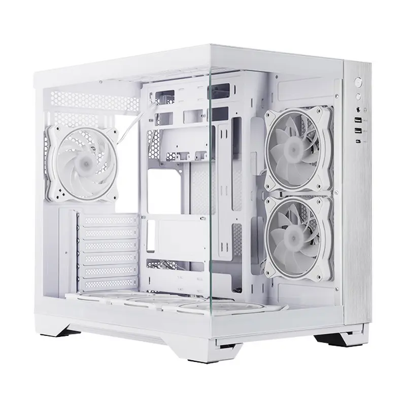 Carcasă PC Chieftec Visio, Midi-Tower, Fără PSU, Alb