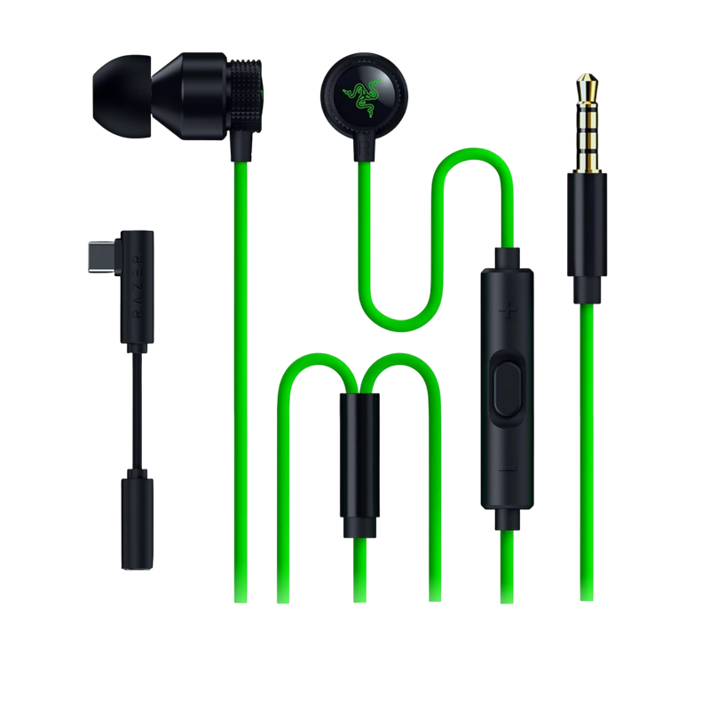 Наушники Razer Hammerhead V3 Чёрный | Зелёный