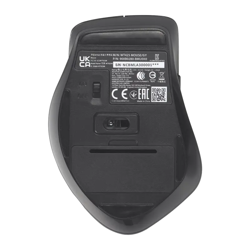 Mouse ASUS WT425 Gri
Optical | 1600 dpi | Fără fir