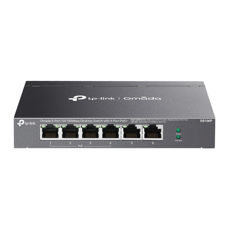 Сетевой коммутатор TP-LINK DS106P Черный