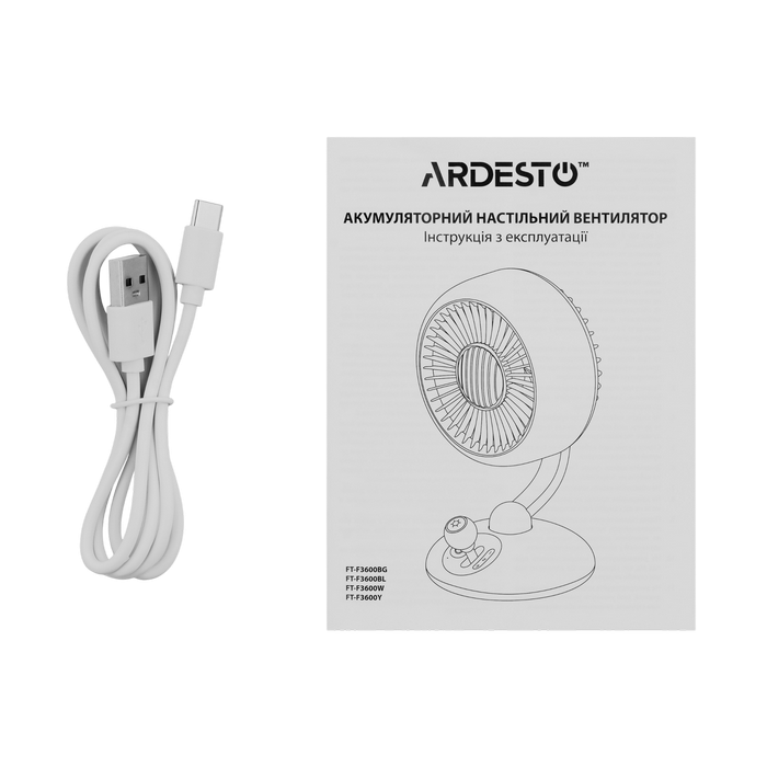 Вентилятор Ardesto FT-F3600BL Осевой Чёрный