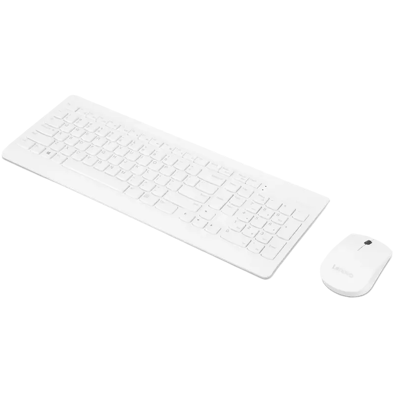 Set Tastatură + Mouse Lenovo 510 USB Membrană Alb