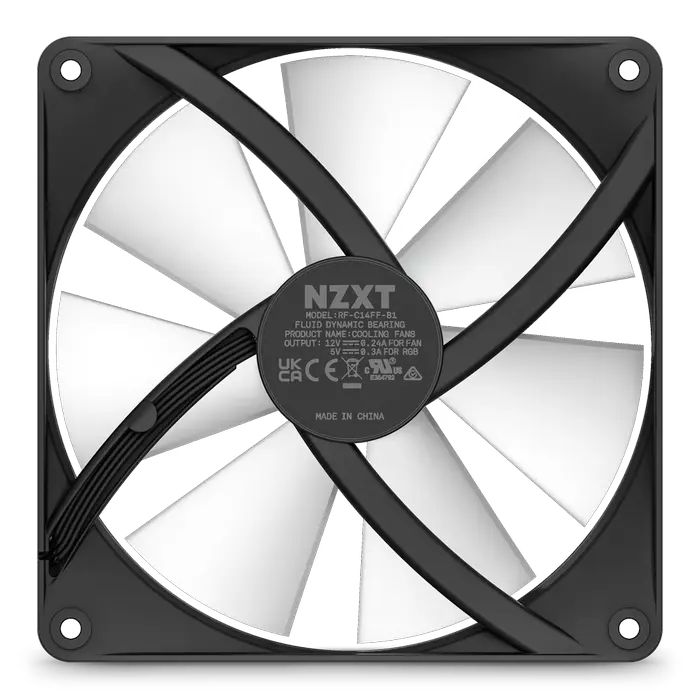 Ventilator PC NZXT F140 RGB Core 140 mm Negru
140 mm | 90.7 cfm