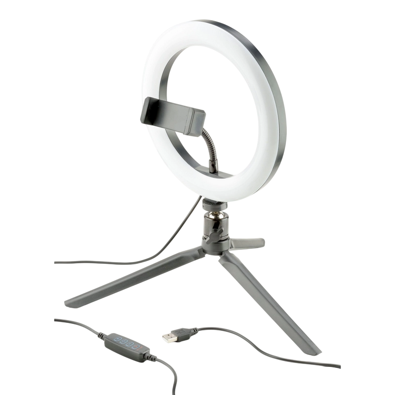Купить  Интеллектуальные устройства - Кольцевая лампа Cellularline Selfie Ring Черн..