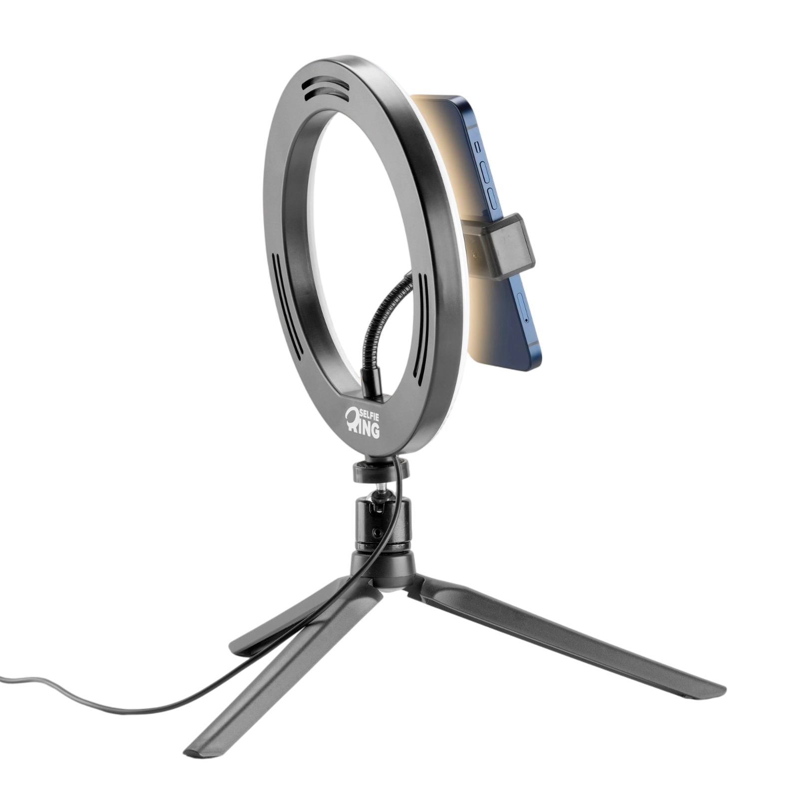 Кольцевая лампа Cellularline Selfie Ring Черный