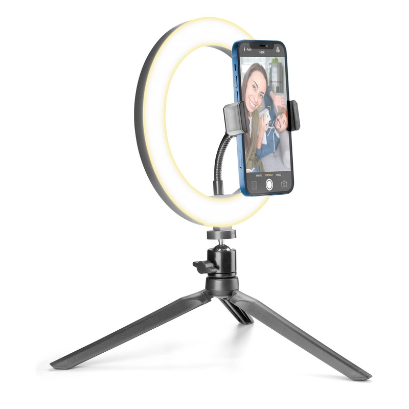 Кольцевая лампа Cellularline Selfie Ring Черный