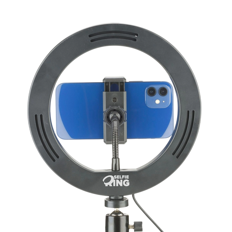 Кольцевая лампа Cellularline Selfie Ring Черный