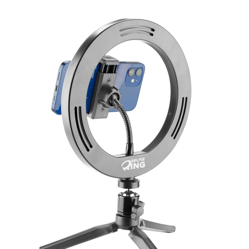 Кольцевая лампа Cellularline Selfie Ring Черный