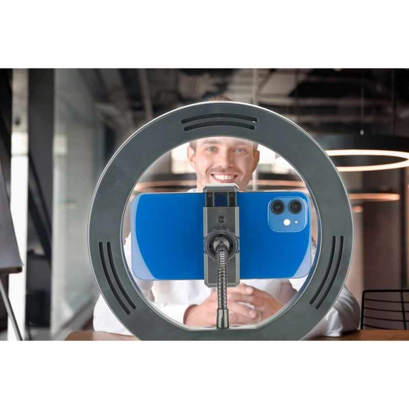 Кольцевая лампа Cellularline Selfie Ring Черный