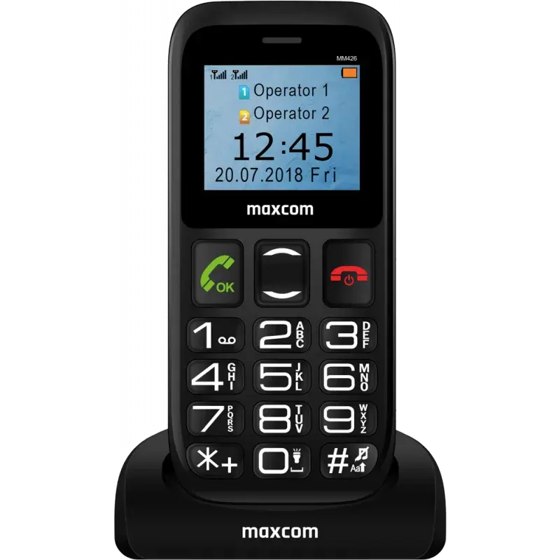 Купить  Кнопочные телефоны - Мобильный телефон Кнопочный MaxCom MM426 Чёрн..