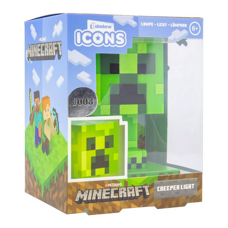 Lampă de noapte Paladone Minecraft Creeper Icon Light