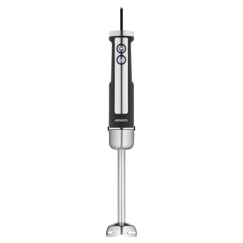 Blender de mână Ardesto HBG-1000BCHP Negru / Argintiu
1000 W | 0.5 l | Oțel Inoxidabil, Plastic