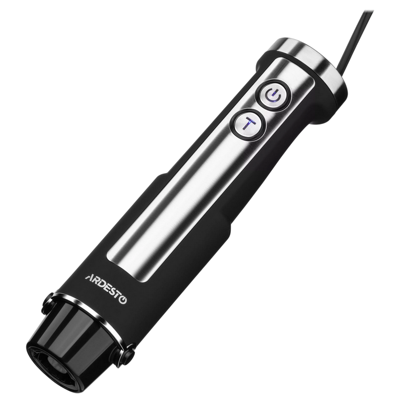 Blender de mână Ardesto HBG-1000BCHP Negru / Argintiu
1000 W | 0.5 l | Oțel Inoxidabil, Plastic