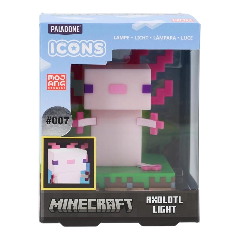 Ночник Paladone Minecraft Axolotl Icon Light V2