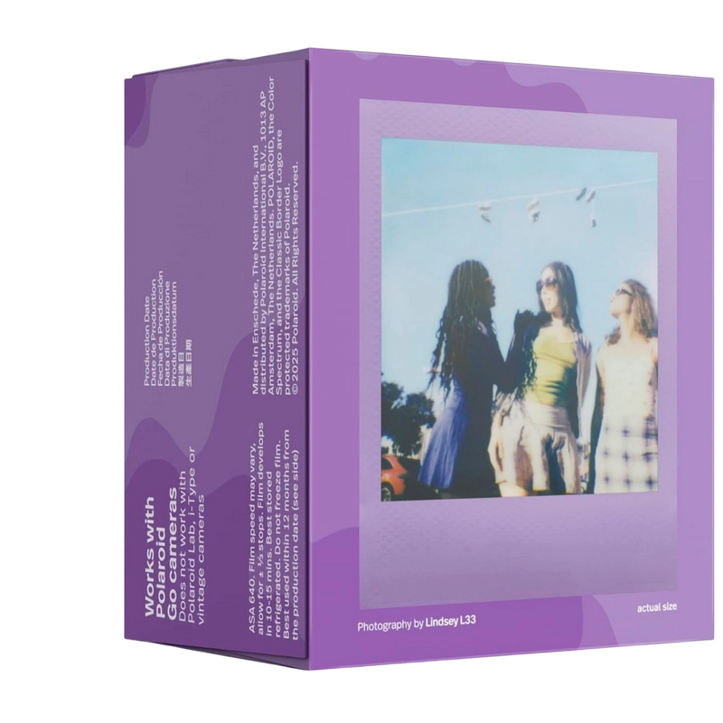 Hârtie foto Polaroid Go Color Film Double Pack, Purple Haze Frame