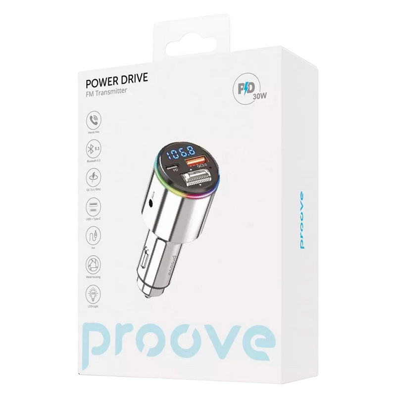 FM-модулятор Proove Power Drive Серебристый