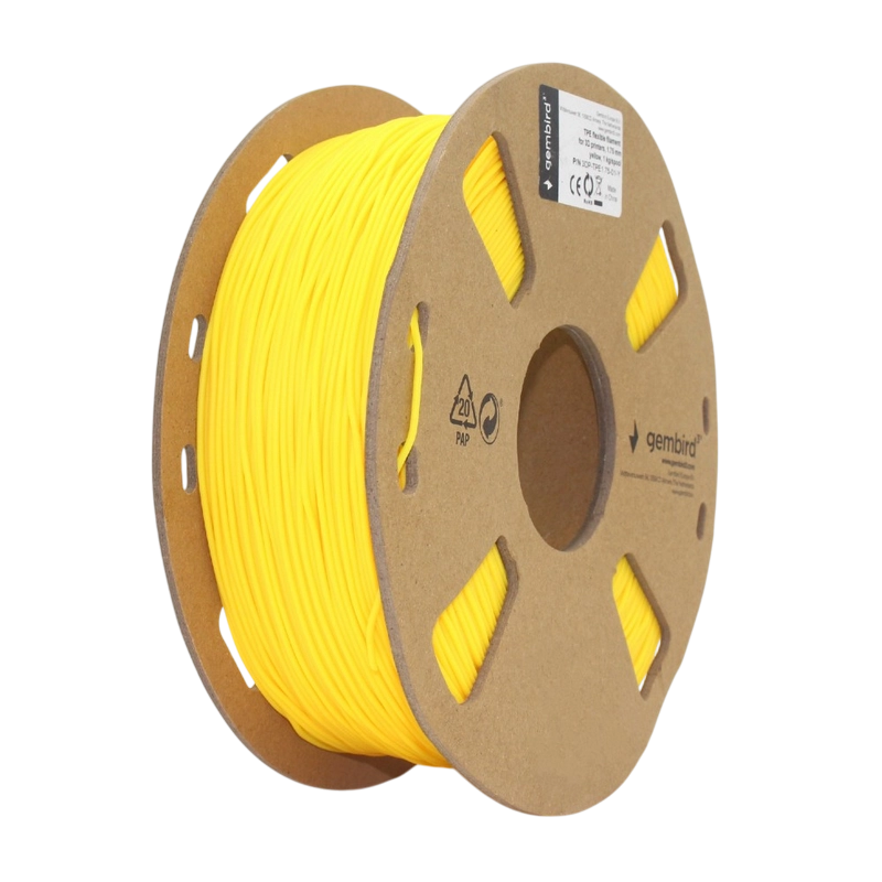 Купить  Нити для 3D-принтеров - Нить для 3D-принтера Gembird 3DP-TPE1.75-01-Y..