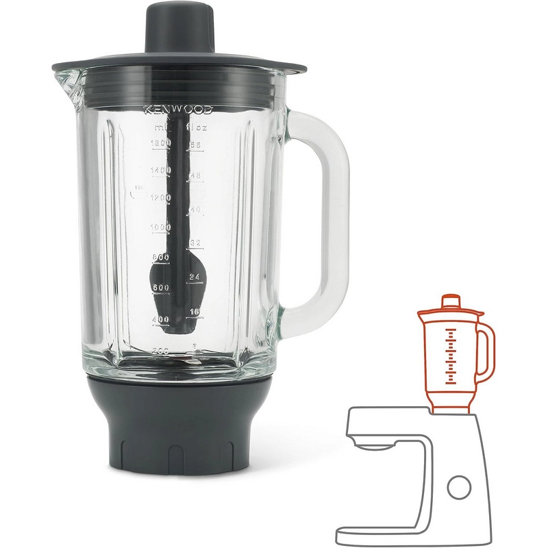 Accesoriu pentru robot de bucătărie Kenwood KAH359GL Negru
1.7 l | Plastic