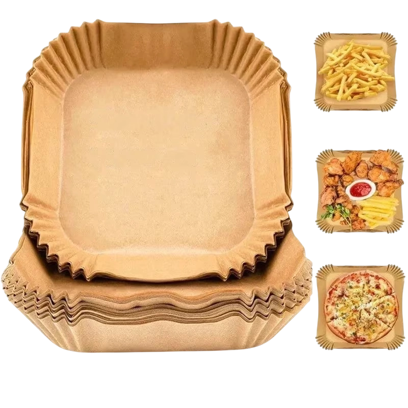 Бумага для выпечки Papro Square Air Fryer Paper Бежевый