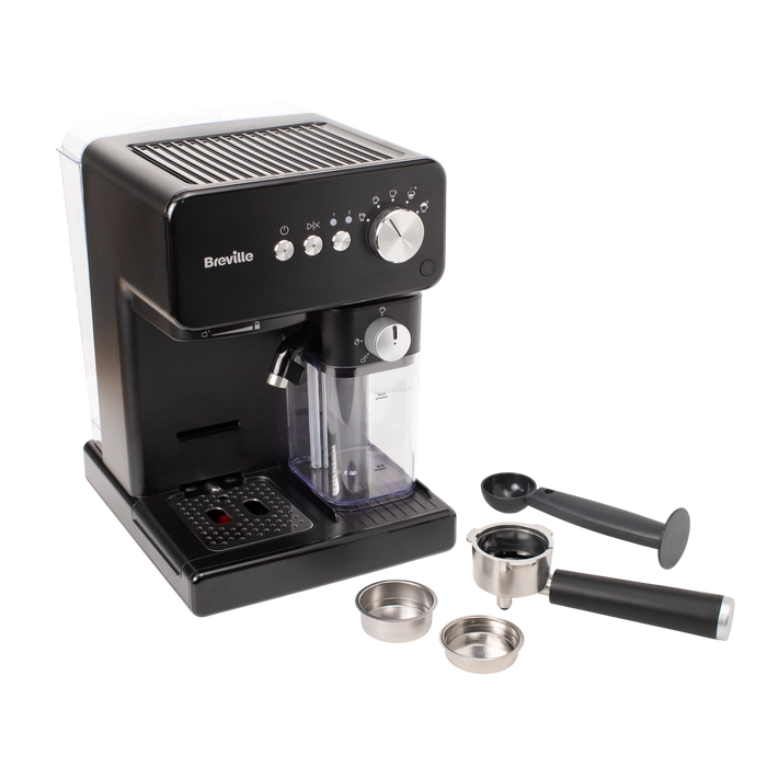 Cafetiera manuala Breville VCF183X Negru
Cafea măcinată | 1450 W | 15 bar | 2.8 l