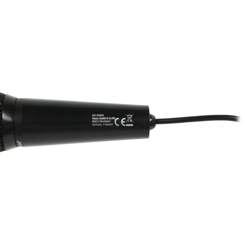 Компьютерный микрофон HAMA MIC-P35 Проводной аналоговый Черный