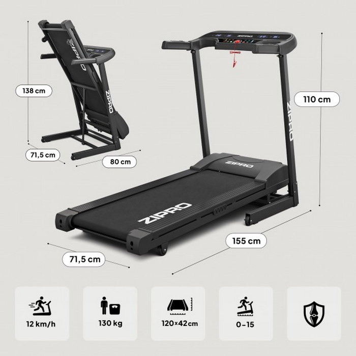 Беговая дорожка Zipro Pulse Черный
